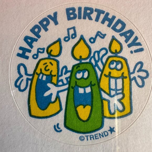 Set of 3 individual Retro 80’s original Scratch and Sniff Stickers - Picture 3 of 3